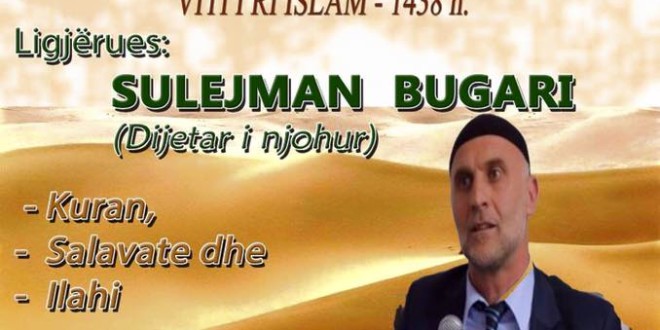 Mbrëmje fetare me rastin e Hixhretit, ligjërues Sulejman Bugari